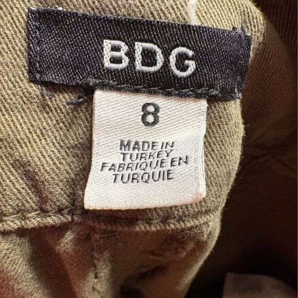 BDG Urban Outfitters Wide Leg Olive Green Jeans - Size 8 - Picture 3 of 4